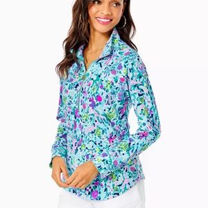 NWT Lilly Pulitzer UPF 50+ Skipper Popover in Dive Bar size Large